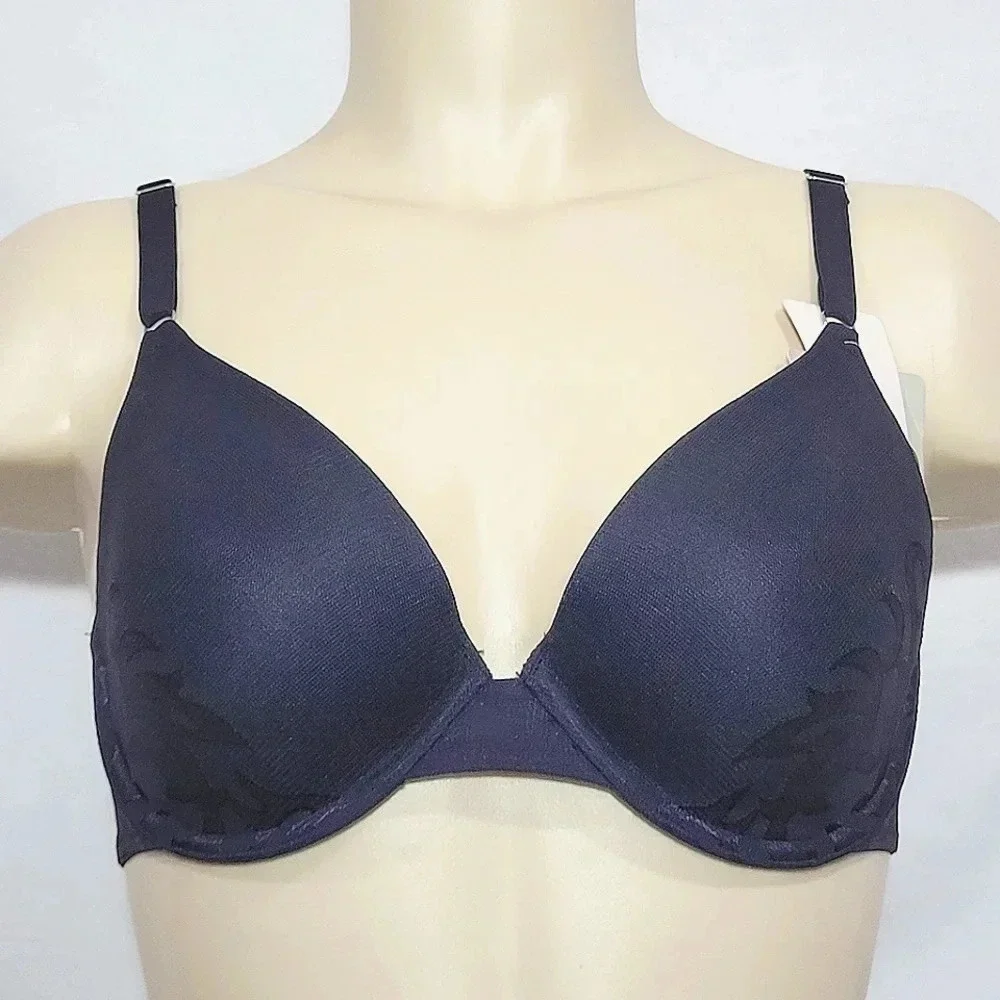 34D Vanity Fair Beautiful Embrace‎ Average Cover UW Bra Black NWT